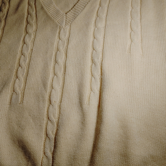 Ladies Yellow Sweater Vest size 44 Fire Island Woman - Picture 6 of 8